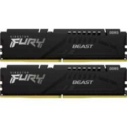 Модуль пам'яті для комп'ютера DDR5 128GB (2x64GB) 5600 MHz Beast Black Kingston Fury (ex.HyperX) (KF556C40BBK2-128)