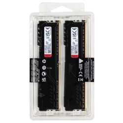 Модуль пам'яті для комп'ютера DDR4 16GB (2x8GB) 3200 MHz Black Kingston Fury (ex.HyperX) (KF432C16BBK2/16WP)