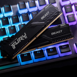 Модуль пам'яті для комп'ютера DDR4 16GB (2x8GB) 3200 MHz Black Kingston Fury (ex.HyperX) (KF432C16BBK2/16WP)