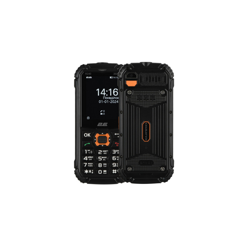 Мобільний телефон 2E R240 2025 Black (694743657623)