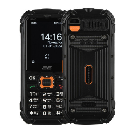 Мобільний телефон 2E R240 2025 Black (694743657623)