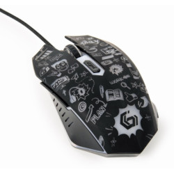 Мишка Gembird MUS-6B-GRAFIX-01 USB Black (MUS-6B-GRAFIX-01)