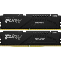 Модуль пам'яті для комп'ютера DDR5 64GB (2x32GB) 5600 MHz Fury Beast Black Kingston Fury (ex.HyperX) (KF556C36BBE2K2-64)