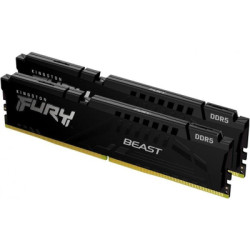 Модуль пам'яті для комп'ютера DDR5 64GB (2x32GB) 5600 MHz Fury Beast Black Kingston Fury (ex.HyperX) (KF556C36BBE2K2-64)
