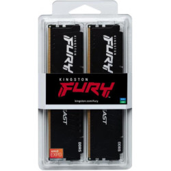Модуль пам'яті для комп'ютера DDR5 64GB (2x32GB) 5600 MHz Fury Beast Black Kingston Fury (ex.HyperX) (KF556C36BBE2K2-64)
