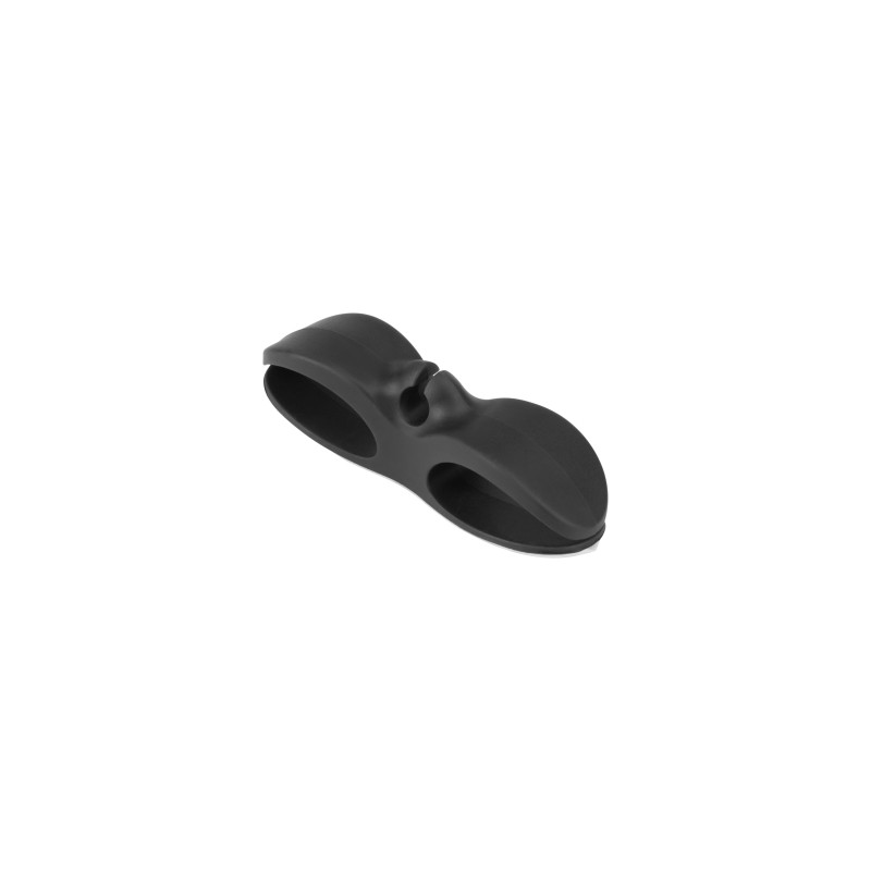 Тримач для кабелю OfficePro CM001B, клейка основа, black (CM001B)