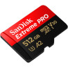 Карта пам'яті SanDisk 512 GB microSDXC UHS-I U3 Extreme Pro+SD Adapter (SDSQXCD-512G-GN6MA)