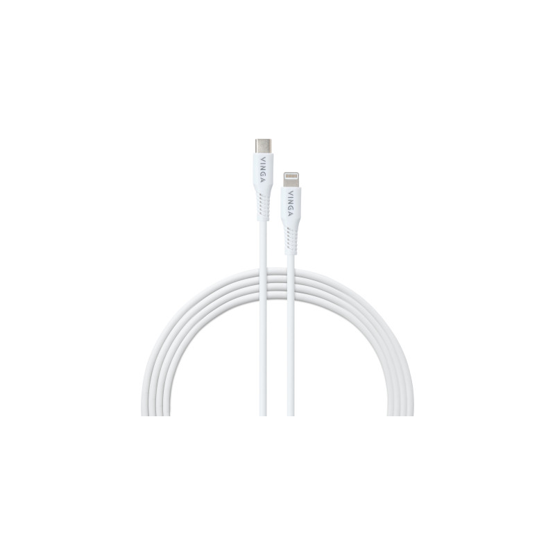 Дата кабель USB-C to Lightning 1.0m 3A 20W TPE Vinga (VCDCCLM231)