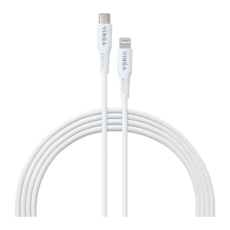 Дата кабель USB-C to Lightning 1.0m 3A 20W TPE Vinga (VCDCCLM231)