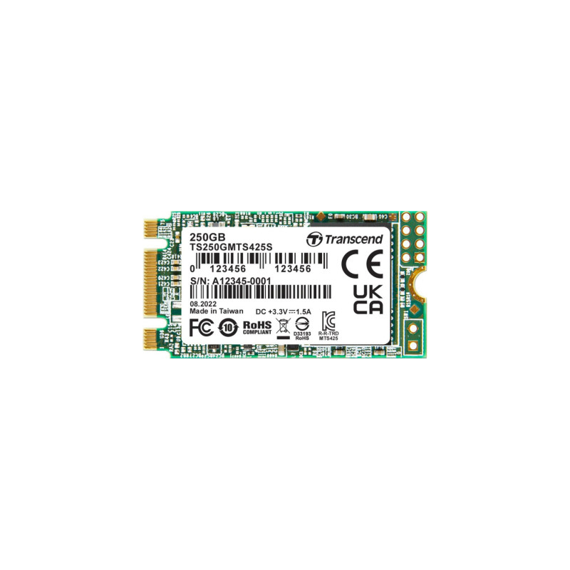 Накопичувач SSD M.2 2242 250GB Transcend (TS250GMTS425S)