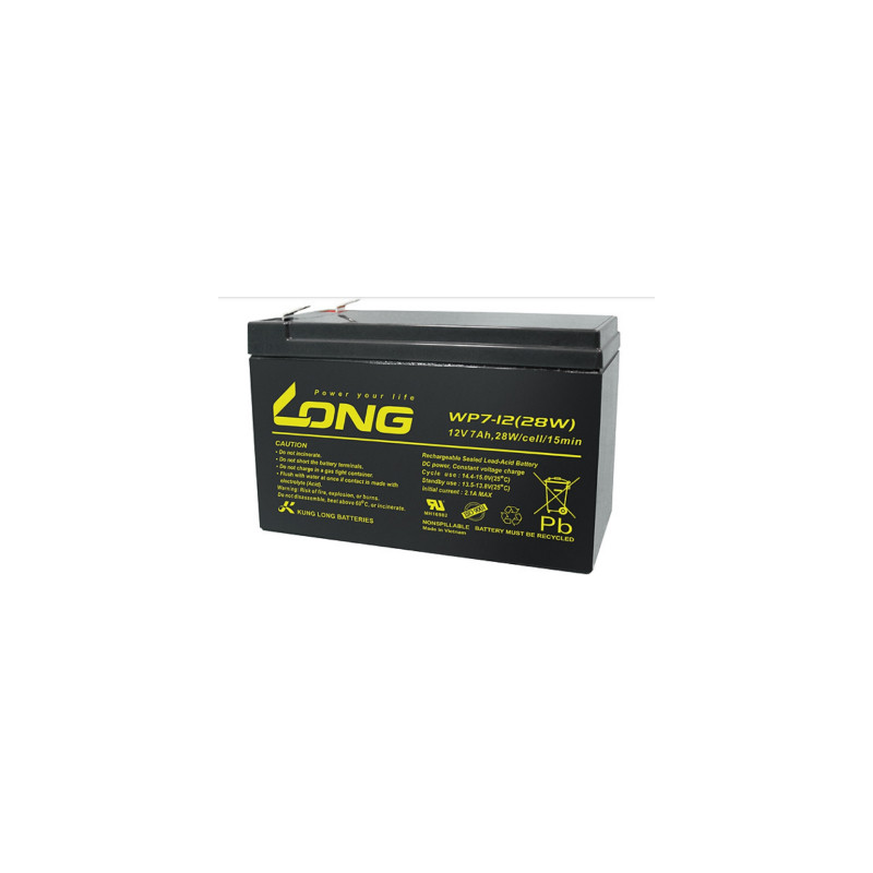 Батарея до ДБЖ Long 12В-7Ач (28W) (WP7-12(28W))