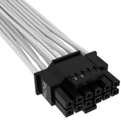 Кабель живлення video power 12+4pin PCIe Gen 5 12VHPWR 600W white Corsair (CP-8920332)
