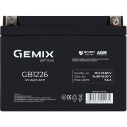 Батарея до ДБЖ Gemix GB 12V 26Ah Security (GB1226)