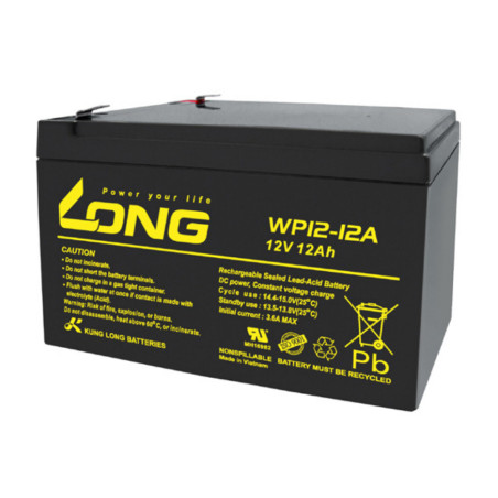 Батарея до ДБЖ Long 12В 12Ач (WP12-12A) (WP12-12A)