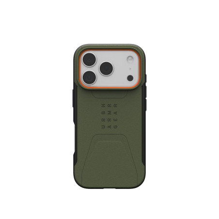 Чохол до мобільного телефона UAG iPhone 17 Pro Civilian MagSafe Olive/Orange (114545117297)