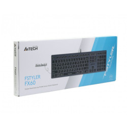 Клавіатура A4Tech FX60 USB Grey White backlit