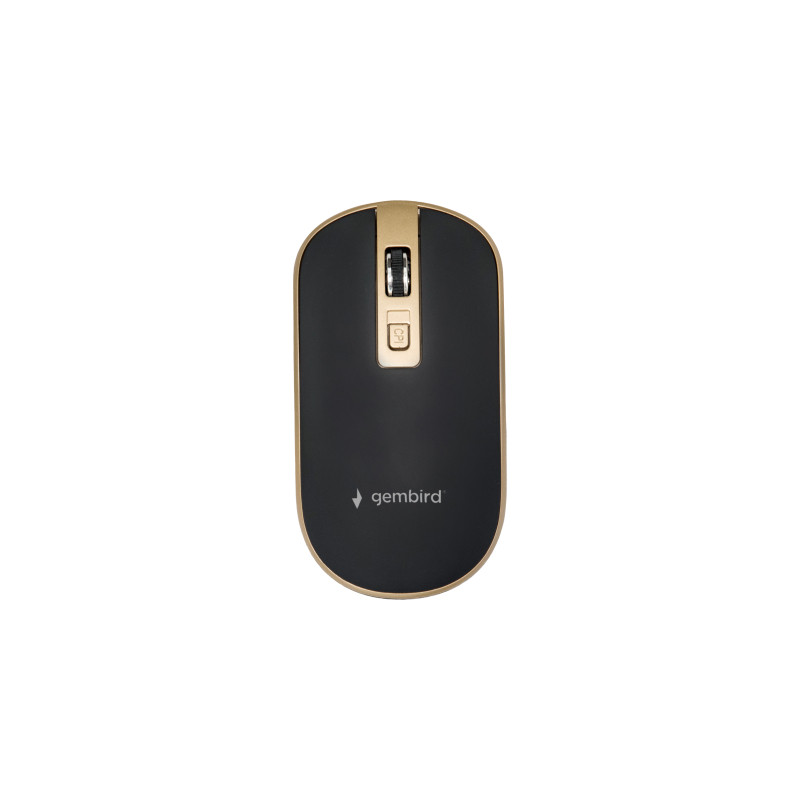 Мишка Gembird MUSW-4B-06-BG Wireless Black-Gold (MUSW-4B-06-BG)