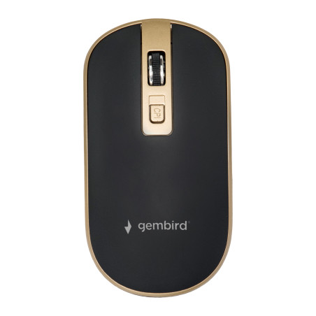 Мишка Gembird MUSW-4B-06-BG Wireless Black-Gold (MUSW-4B-06-BG)