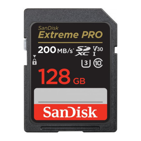 Карта пам'яті SanDisk 128GB SD class 10 UHS-I U3 V30 Extreme (SDSDXXD-128G-GN4IN)