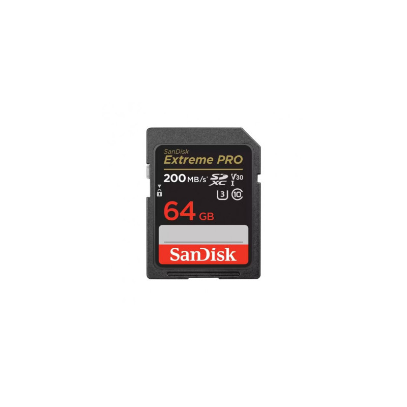 Карта пам'яті SanDisk 64GB SD class 10 UHS-I U3 V30 Extreme PRO (SDSDXXU-064G-GN4IN)