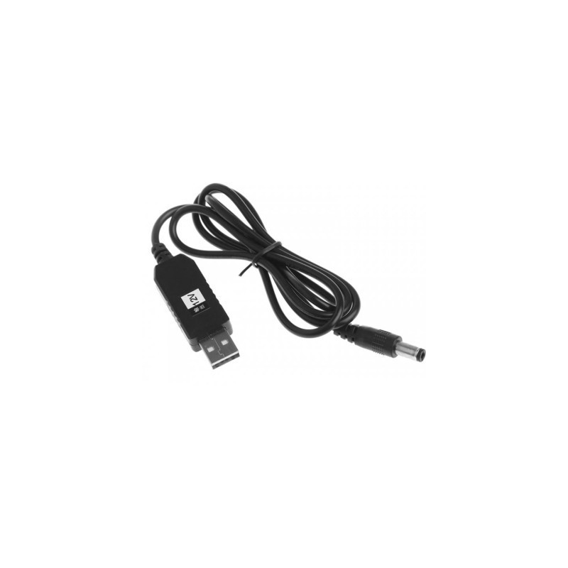 Кабель живлення USB to DC 5.5x2.1mm 12V 1.0m XoKo (XK-DC512)