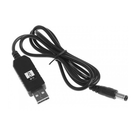 Кабель живлення USB to DC 5.5x2.1mm 12V 1.0m XoKo (XK-DC512)