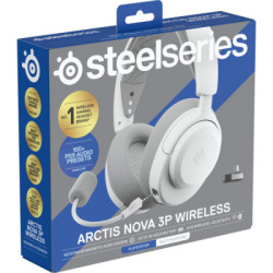 Навушники SteelSeries Arctis Nova 3P Wireless MultiPlatform White (61687)