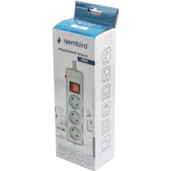 Мережевий фільтр живлення Gembird SPG3-G-10G-PRO