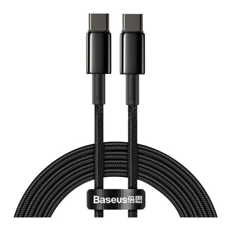 Дата кабель USB-C to USB-C 2.0m 100W black Baseus (CATWJ-A01)