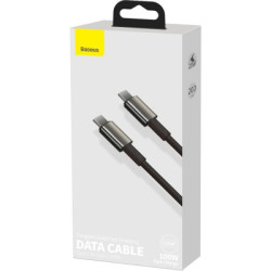 Дата кабель USB-C to USB-C 2.0m 100W black Baseus (CATWJ-A01)