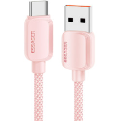 Дата кабель USB 2.0 AM to USB-C 1.0m 100W pink Essager (EXC7A-WL04-P)