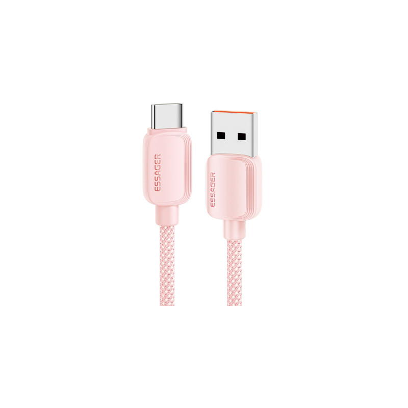Дата кабель USB 2.0 AM to USB-C 1.0m 100W pink Essager (EXC7A-WL04-P)