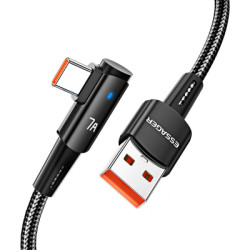 Дата кабель USB 2.0 AM to USB-C 1.0m 100W black Essager (EXCWT7A-CG01-P)