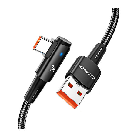 Дата кабель USB 2.0 AM to USB-C 1.0m 100W black Essager (EXCWT7A-CG01-P)