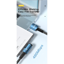 Дата кабель USB 2.0 AM to USB-C 1.0m 100W black Essager (EXCWT7A-CG01-P)