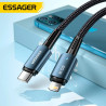 Дата кабель USB-C to Lightning 0.5m 20W black Essager (EXCTL-CGB01)