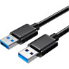 Дата кабель USB 3.0 AM/AM 2.0m 5Gbps black Essager (EXCAA-YTD01)