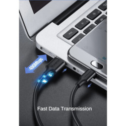 Дата кабель USB 2.0 AM to Micro 5P 3.0m 2A US289 black Ugreen (60827)