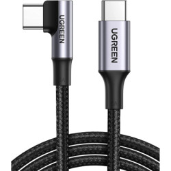 Дата кабель USB-C 2.0 to USB-C 3.0m 90° corner US334 black Ugreen (20583)