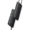 Концентратор Baseus USB-C 6-in-1 HDMI + 2xUSB 3.0 + USB-C + SD/TF black (WKQX050001)