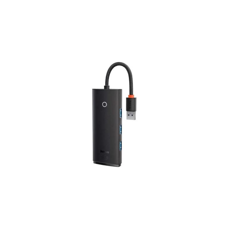 Концентратор Baseus USB 3.0 to 4xUSB 3.0 0.25m black (WKQX030001)