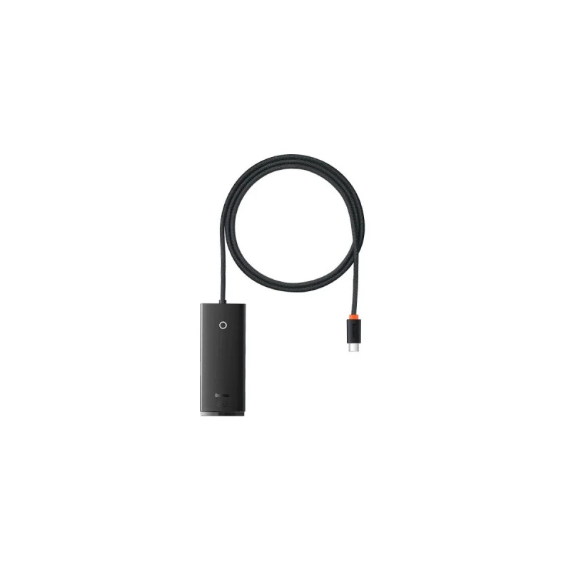 Концентратор Baseus USB-C to 4xUSB 3.0 1.0m black (WKQX030401)