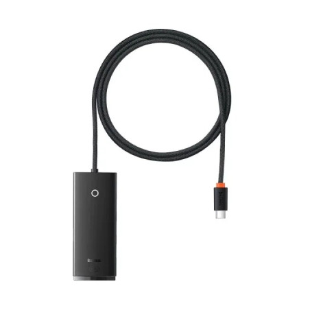 Концентратор Baseus USB-C to 4xUSB 3.0 1.0m black (WKQX030401)
