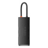 Концентратор Baseus USB-C 6-in-1 HDMI + 2xUSB 3.0 + PD + SD/TF black (WKQX050101)