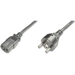 Кабель живлення C13 5.0m, black Digitus (AK-440100-050-S)