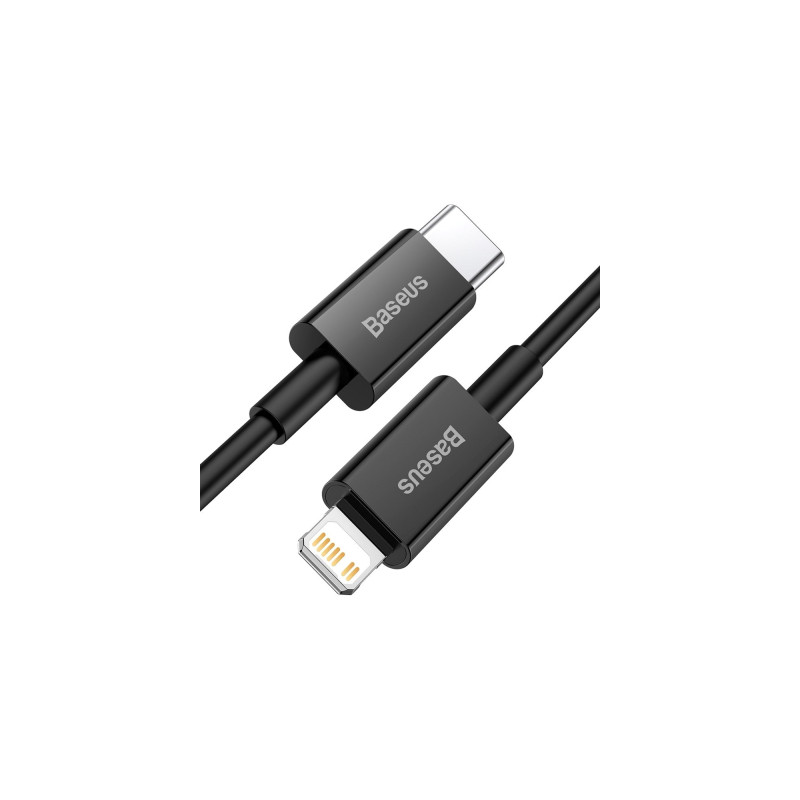 Дата кабель USB-C to Lightning 2.0m 3.0A PD Superior Series Black Baseus (CATLYS-C01)