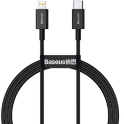 Дата кабель USB-C to Lightning 2.0m 3.0A PD Superior Series Black Baseus (CATLYS-C01)