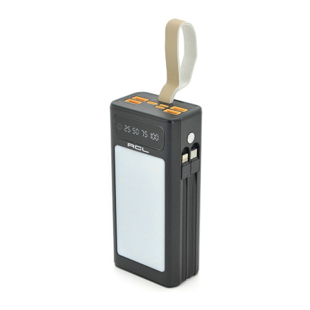 Батарея універсальна ACL 30000mAh, LIGHTER, Type-C + Lighting, Black (PW-85B)
