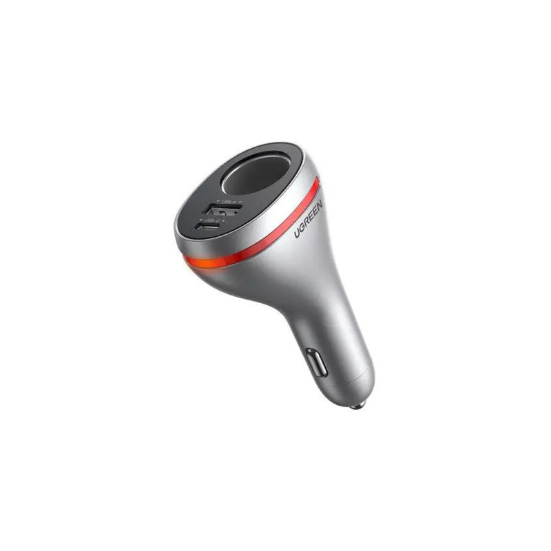 Зарядний пристрій Ugreen USBC PD20W + USB QC3.0 silver (60712)