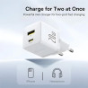 Зарядний пристрій Baseus 1xUSB-C 20W + 1xUSB white + cable USB-C to USB-C 60W 1.0m (P10111608213-01)